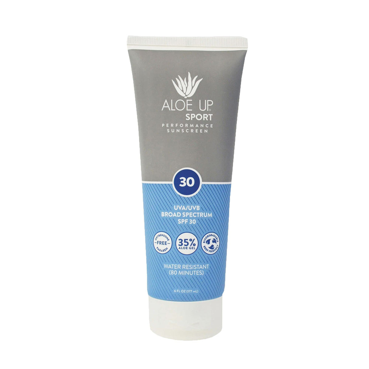 Aloe Up Spf 30 Sport Sunscreen Lotion - Waterproof, Broad Spectrum Uva/Uvb, 6 Oz