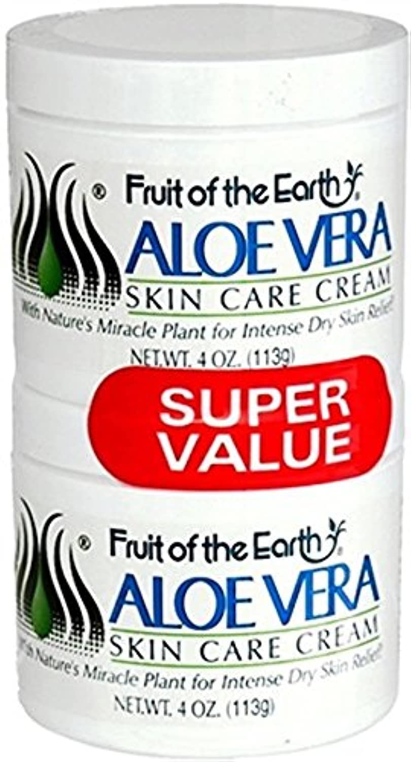 Fruit Of The Earth Aloe Vera Cream (8 Oz, Pack Of 2) - Hydrating Skin Moisturizer