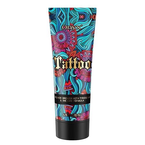 Onyx Tattoo Tanning Bed Lotion - Fade Protection & Color Booster For Men And Women, 6.8 Fl Oz