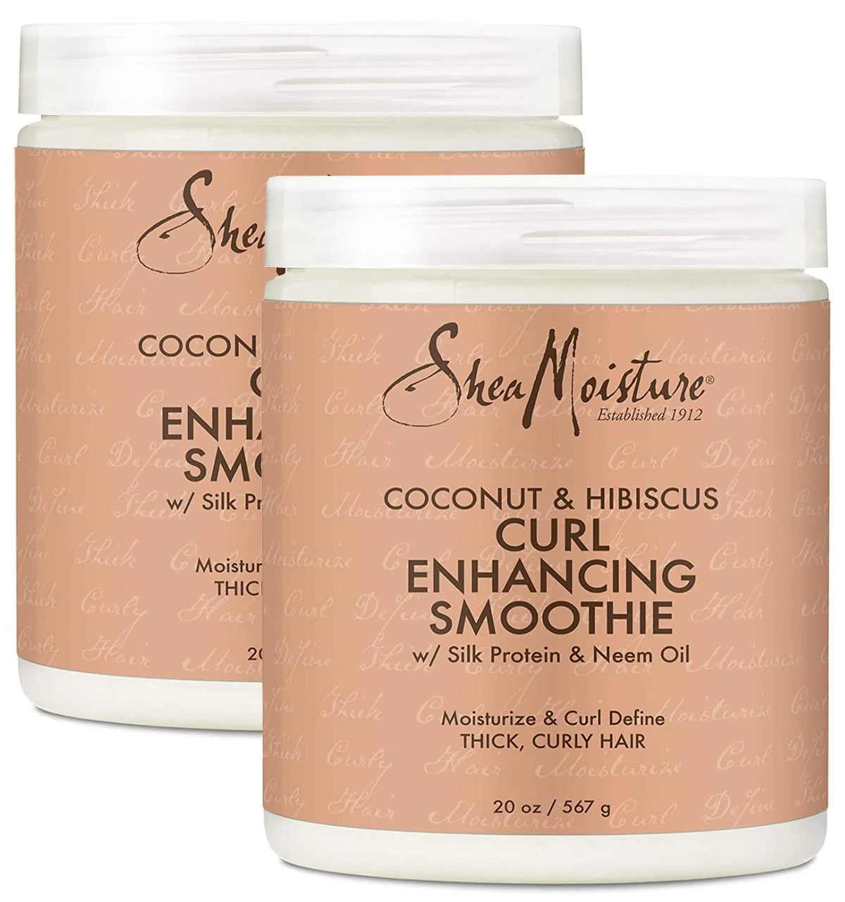 Sheamoisture Curl Enhancing Smoothie, Coconut & Hibiscus, 20 Oz (Pack Of 2), Sulfate