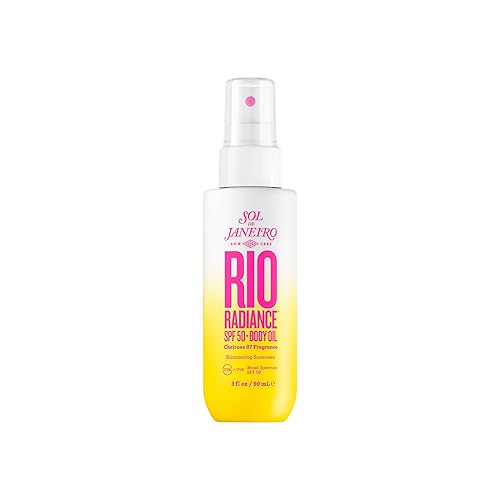 Sol De Janeiro Rio Radiance Spf 50 Shimmering Body Oil - Water Resistant Sunscreen, 3 Oz.