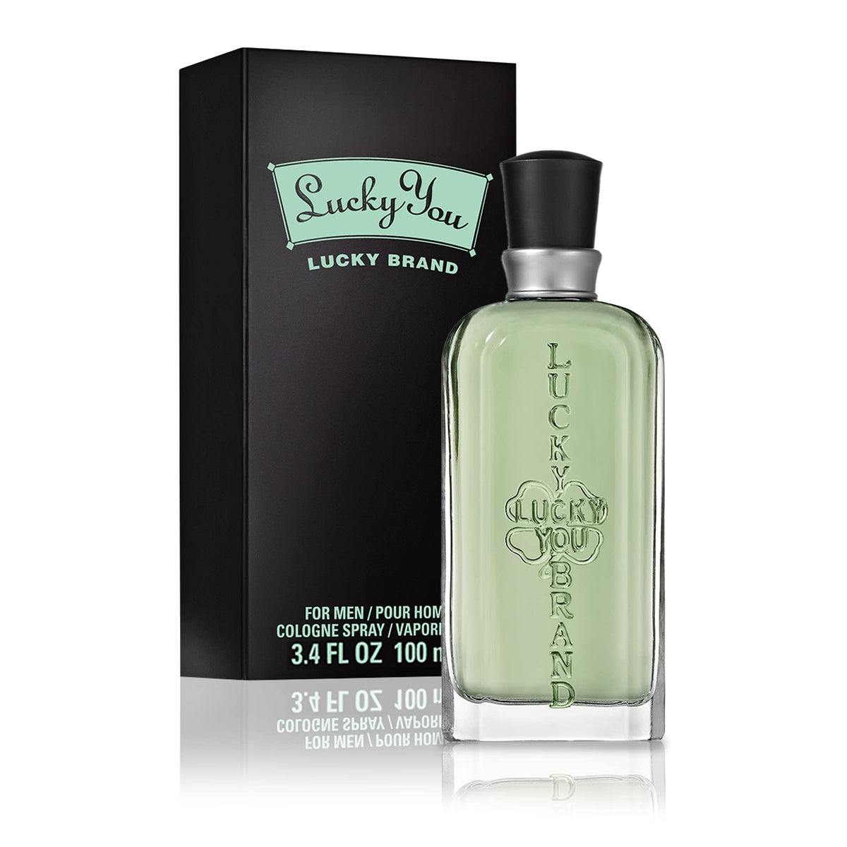 LUCKY You Cologne Spray for Men, 3.4 Oz - Casual Bamboo Stem Fragrance, Day or Night Wear, Lucky Brand