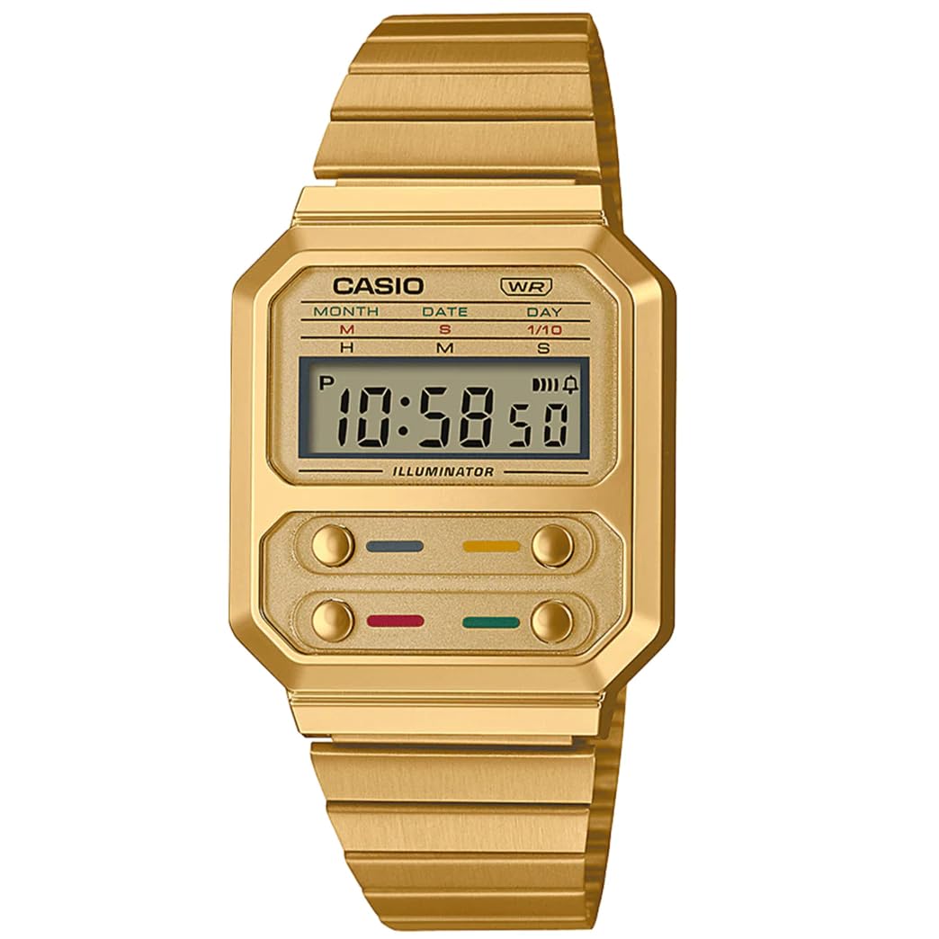 Casio Men'S Gold Vintage Quartz Watch - Classic Style & Timeless Elegance