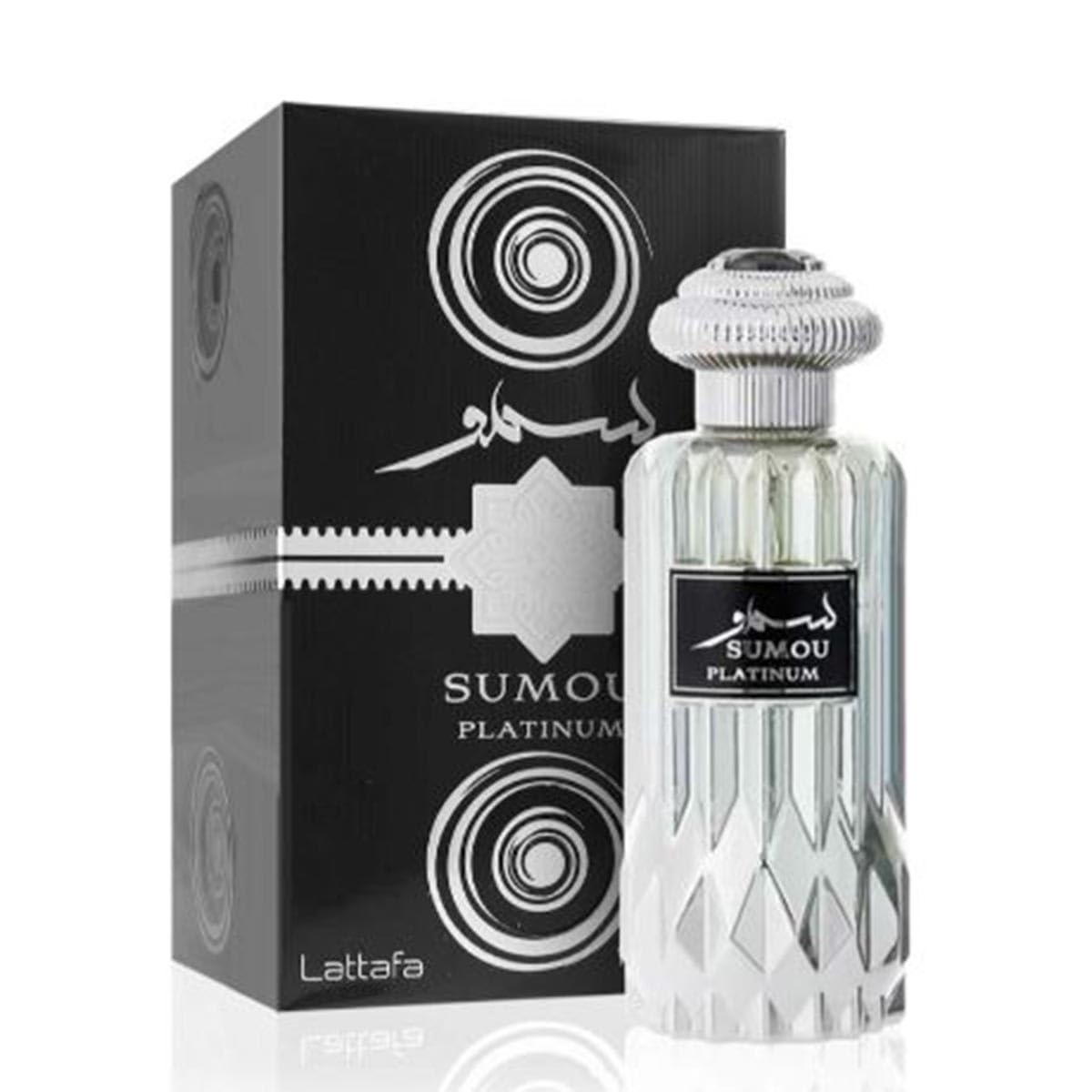 Lattafa Sumou Platinum Eau de Parfum Spray for Unisex - 3.4 Oz Luxury Fragrance for Men & Women