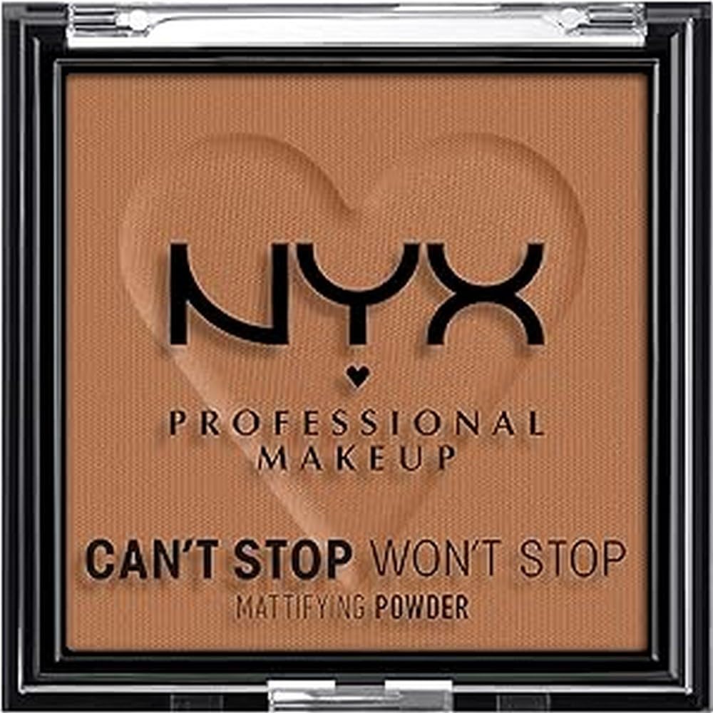 Nyx Professional Makeup Can'T Stop Won'T Stop Mattifying Pressed Powder, Mocha, 0.21 Oz