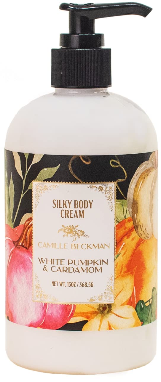 Camille Beckman Silky Body Cream - White Pumpkin & Cardamom, 13 Ounce Moisturizer