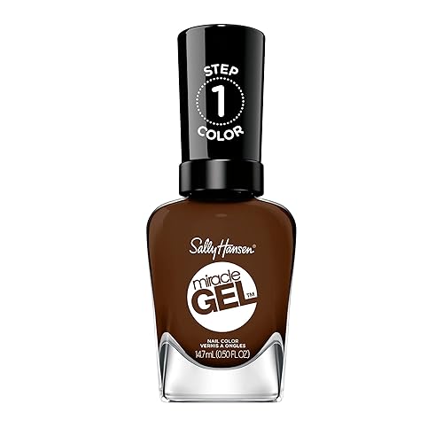 Sally Hansen Miracle Gel Brown Nail Polish, Been There Dune That, 0.5 Fl Oz, No Uv Lamp Needed