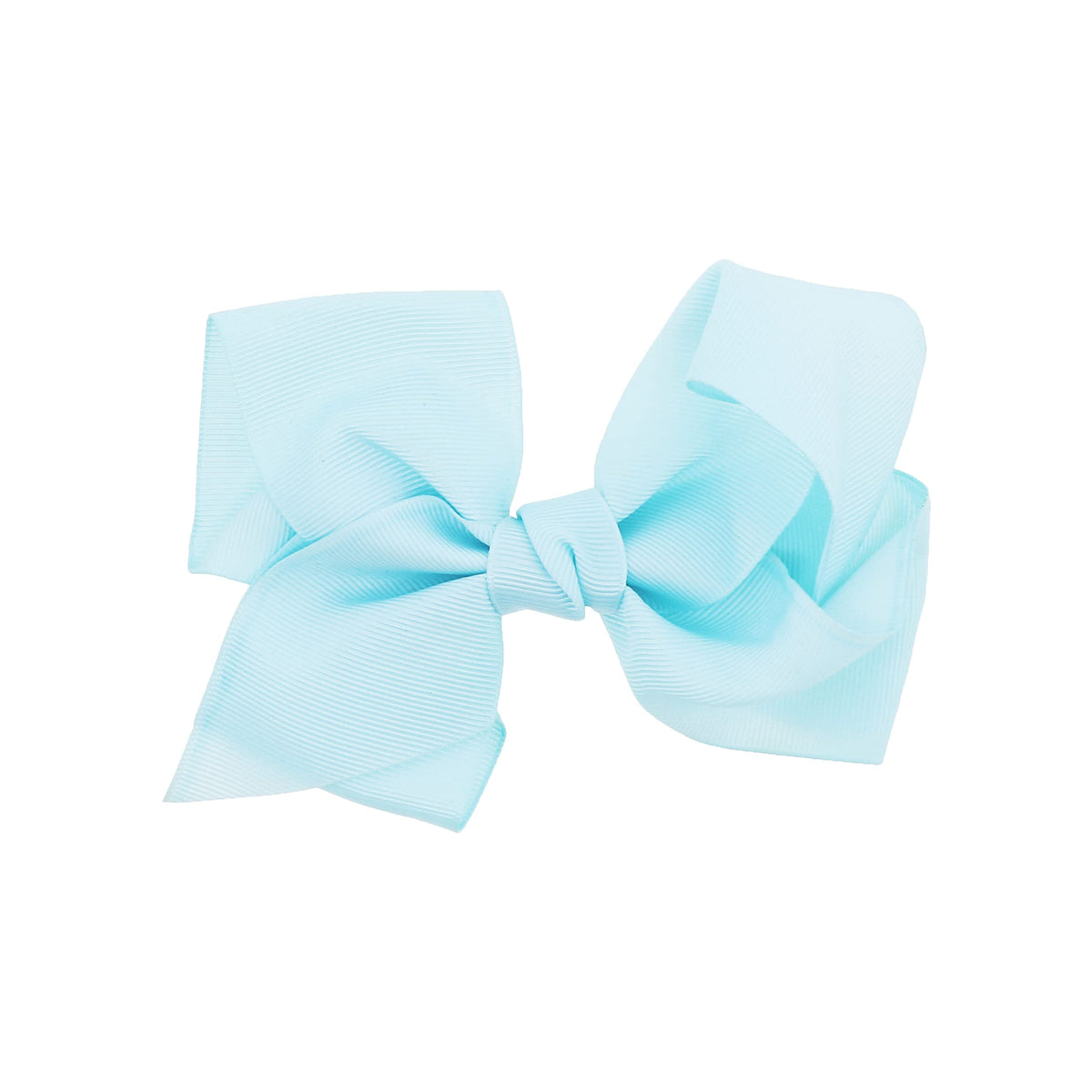 Motique Accessories 5.5&quot; Grosgrain Hair Bow Clip for Women & Girls - Pale Blue