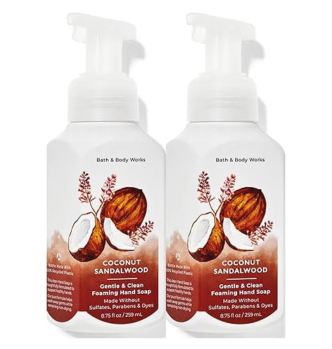 Bath & Body Works Coconut Sandalwood Foaming Hand Soap 2-Pack, 8.75 Oz Total