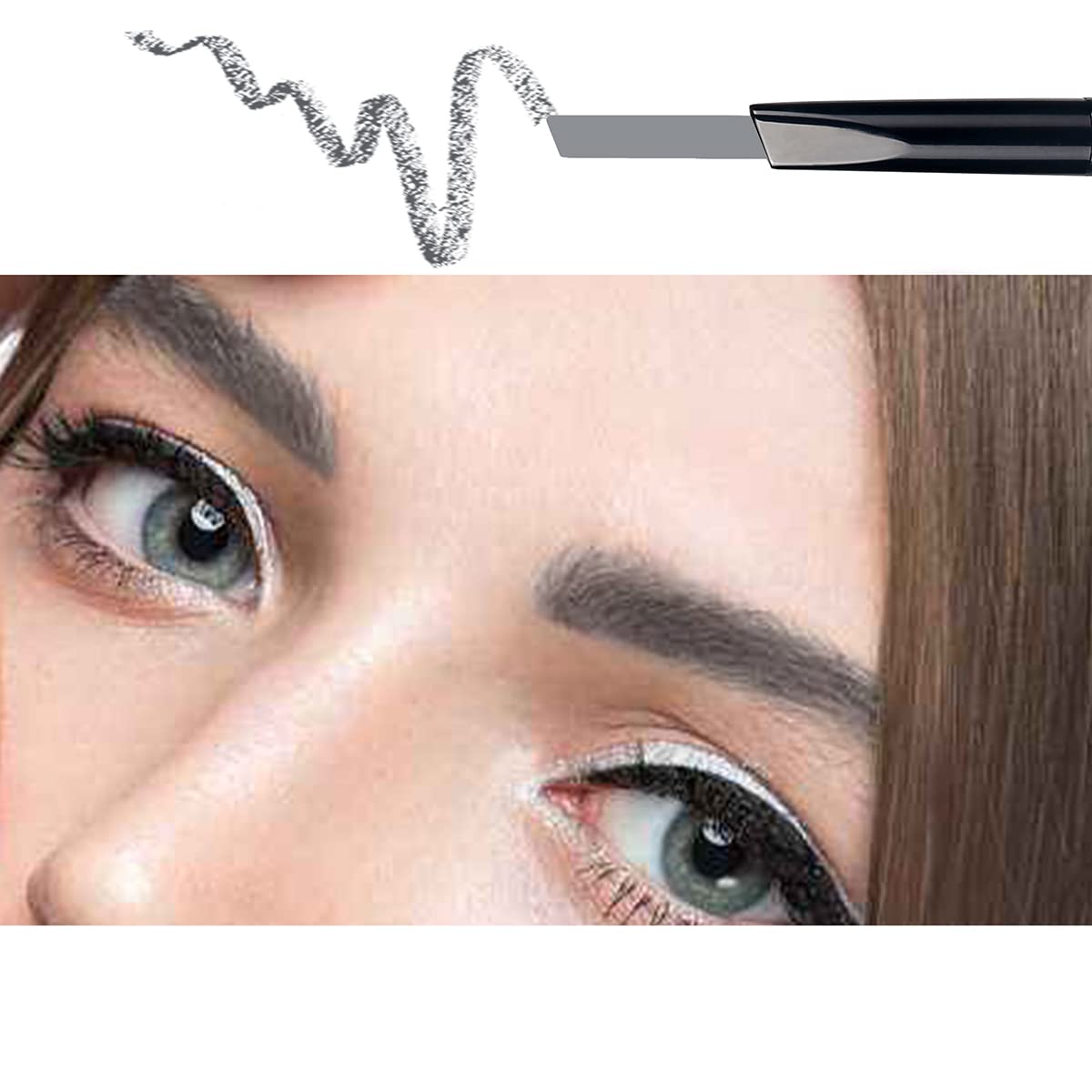 Anifer Gray Eyebrow Pencil - Waterproof, Smooth, Natural, Vegan, Cruelty-Free - 1 Count