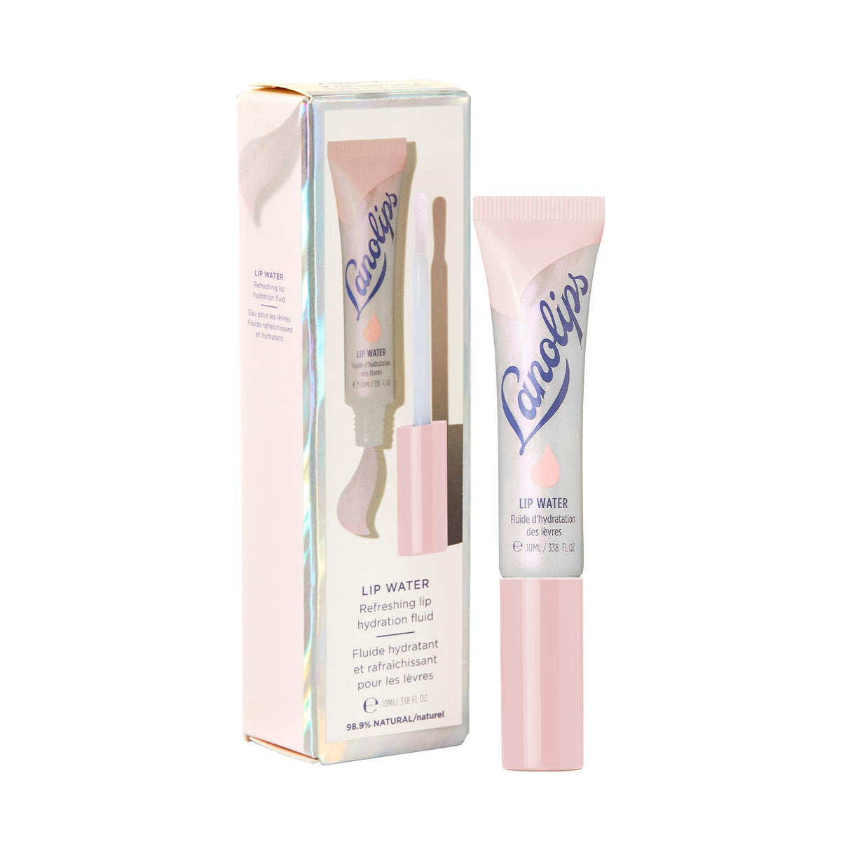 Lanolips Lanolin Lip Water - Clear Gloss Serum With Hyaluronic Acid For Hydrated Lips, 10Ml