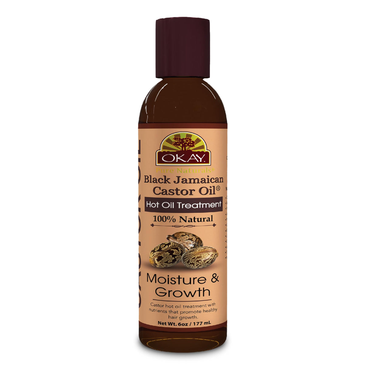 Okay Hot Oil Treatment - Black Jamaican Castor Oil, 6Oz For Deep Moisture & Repair