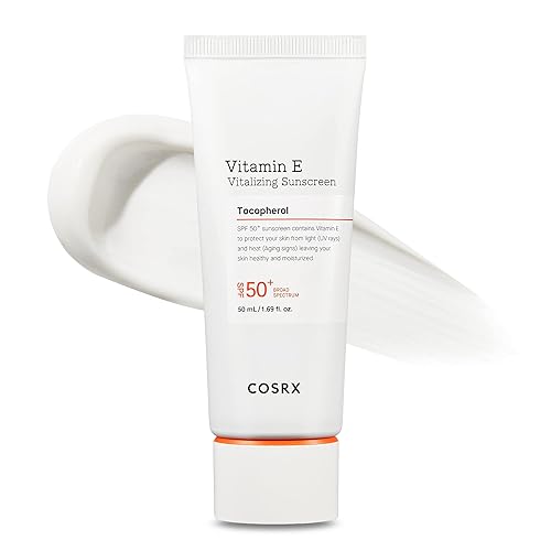 Cosrx Vitamin E Vitalizing Face Sunscreen Spf 50 - Lightweight Moisturizer, 1.69 Fl Oz