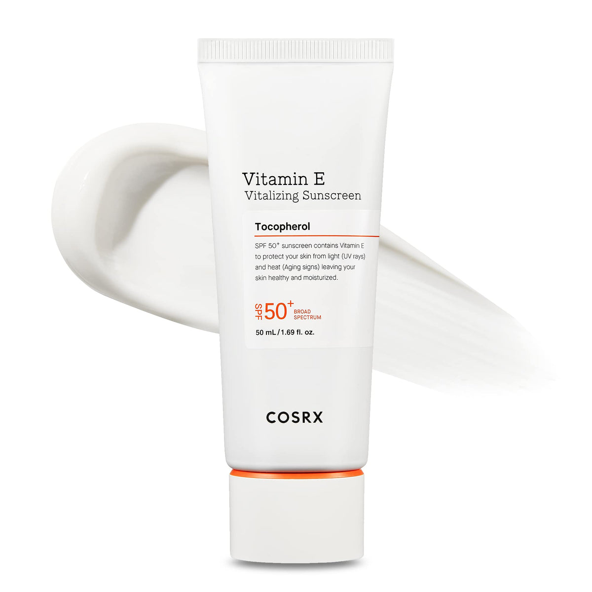 COSRX Daily SPF 50 Vitamin E Vitalizing Sunscreen for Face  UVAUVB Protection  Lightweight  No White Cast for All Skin Tones  S