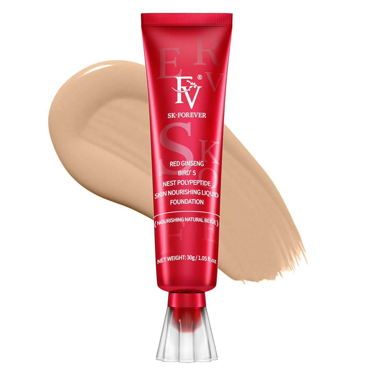 Fv Dewy Foundation - Hydrating, Waterproof, Long Lasting, Medium Coverage, Nourishing Beige, 30G