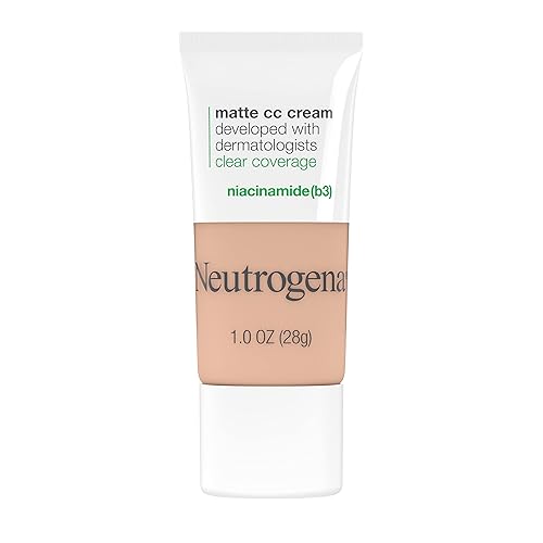 Neutrogena Clear Coverage Matte Cc Cream, Full Coverage, Oil Free, Hypoallergenic, Barely Beige, 1 Oz