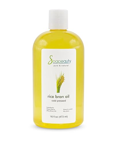 Soapeauty Rice Bran Oil Cold Pressed Unrefined | 100% Natural Moisturizer | 16 fl oz