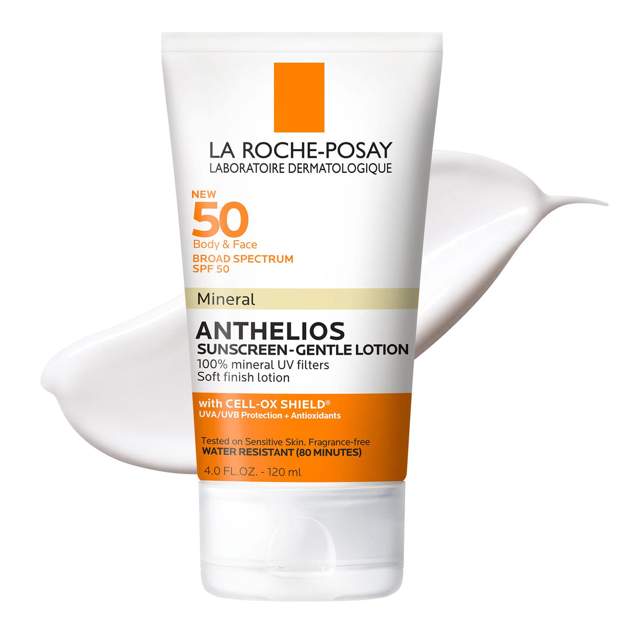 La Roche-Posay Anthelios Mineral Sunscreen Spf 50, Zinc Oxide & Titanium Dioxide, Oil-Free, 4