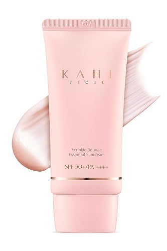 Kahi Wrinkle Bounce Essential Spf 50 Korean Sun Screen Moisturizer 1.69 Fl Oz Tone Up Cream