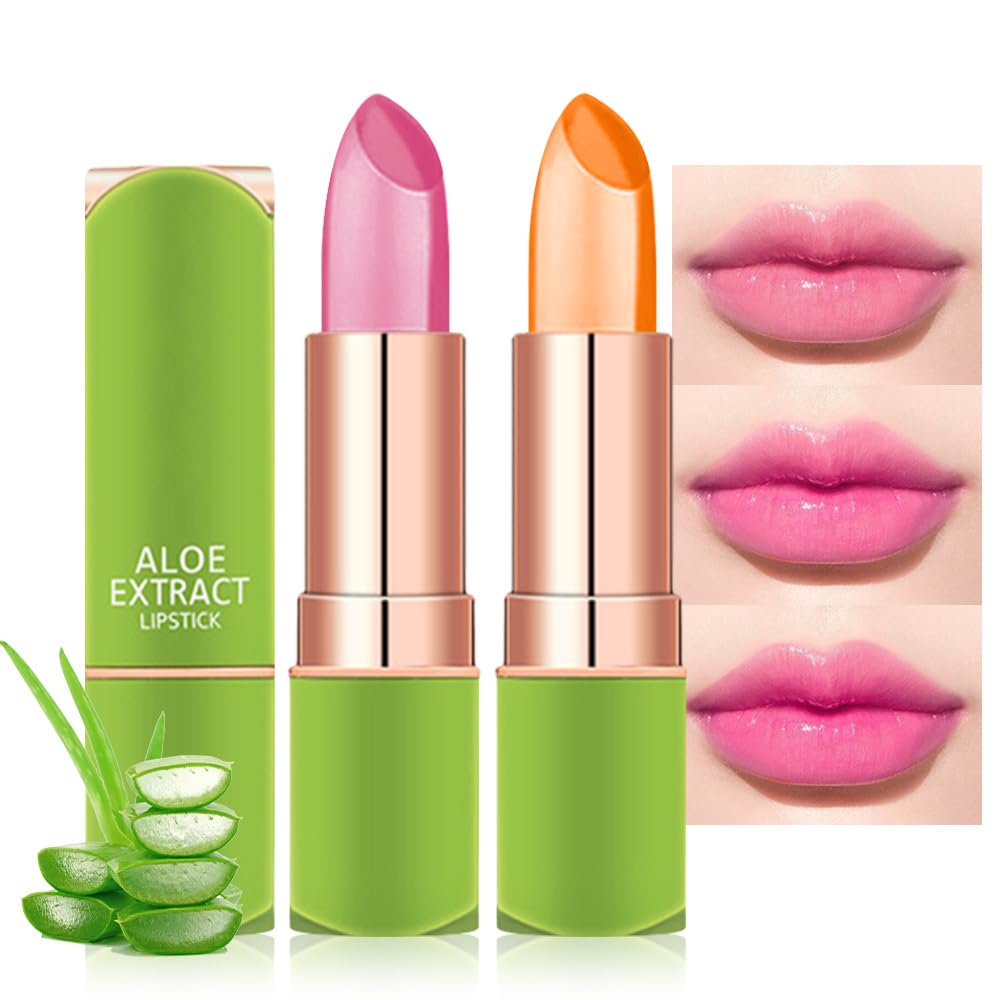 Bingbrush Color Changing Lipstick Set - Mood Moisturizer Lip Balm & Gloss (2Pc 01#&03#)