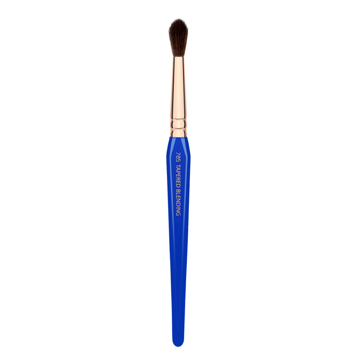 Bdellium Tools Golden Triangle Series Blending Brush - Vegan Soft Synthetic Fibers, Blue