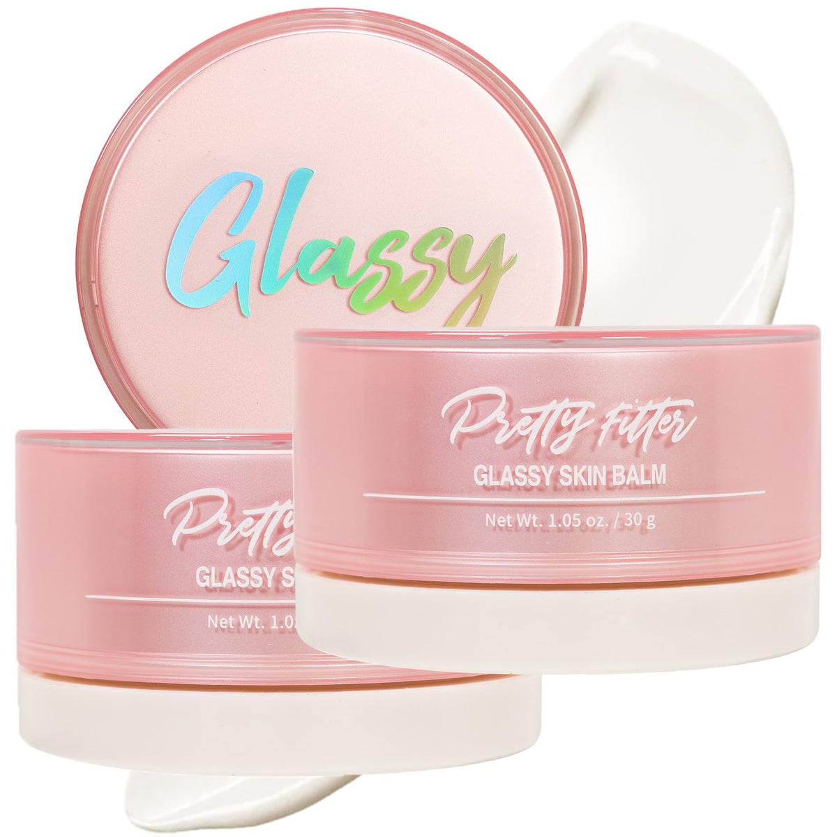 Touch In Sol Pretty Filter Glassy Skin Balm Primer 2 Pack - Moisturizing Face Cream With Shea Butter