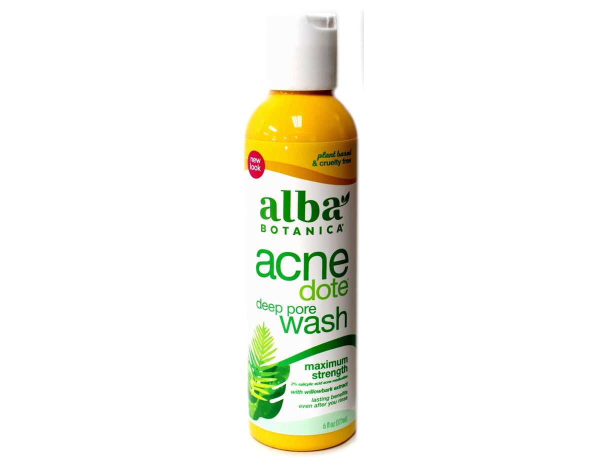 Alba Botanica Acnedote Deep Pore Wash 6 Fl Oz - Natural Acne Treatment For Clear Skin