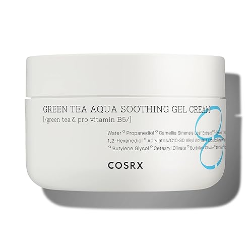 Cosrx Hydrium Green Tea Aqua Soothing Gel Cream, 1.69 Fl. Oz, Lightweight, Paraben Free