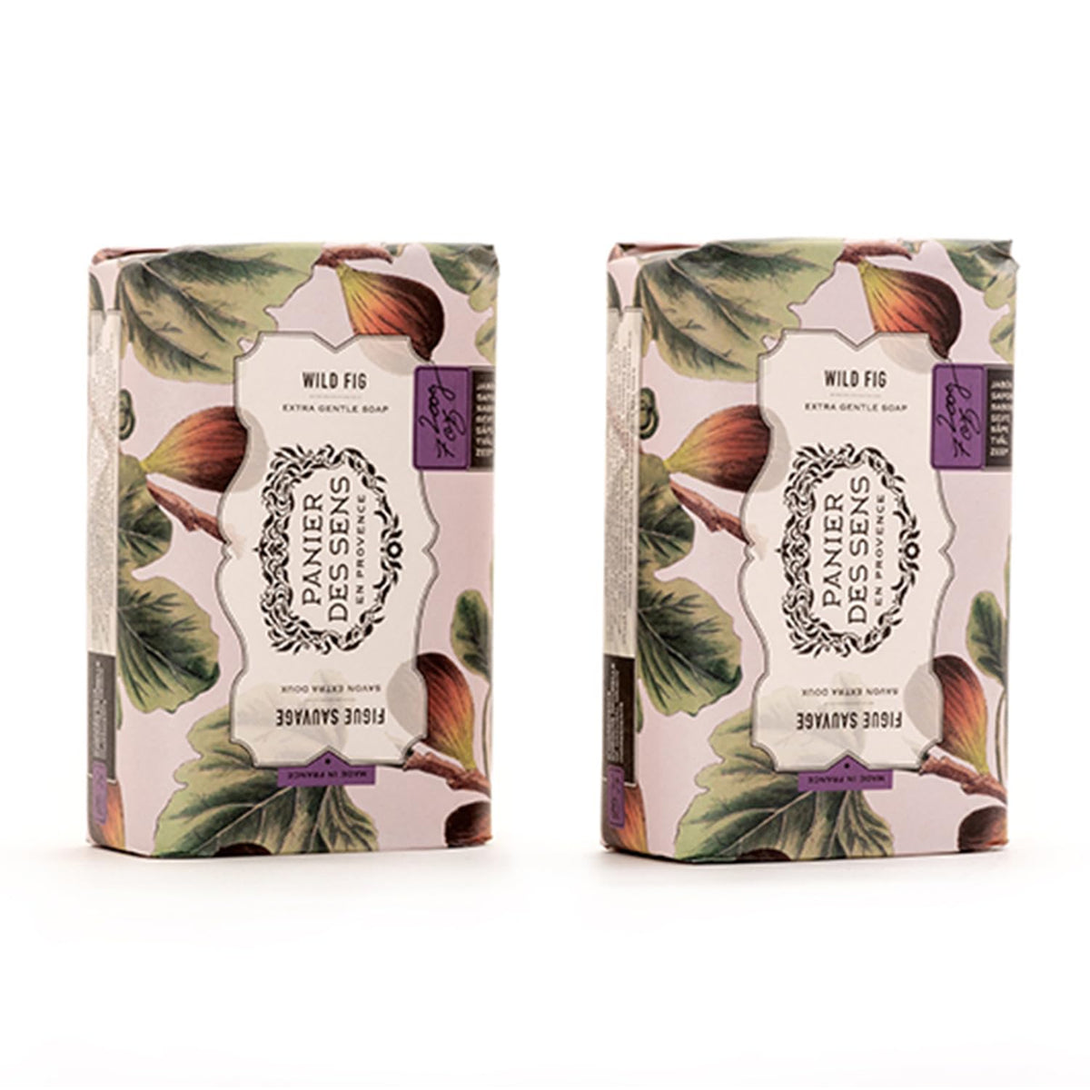 Panier Des Sens Wild Fig Shea Butter Soap Bars - 95% Natural, Made In France, 2 X 7Oz