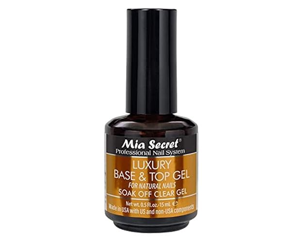 Mia Secret Clear Gel Nail Polish - 15Ml Luxury Base & High Gloss Top Coat For Gel Polish