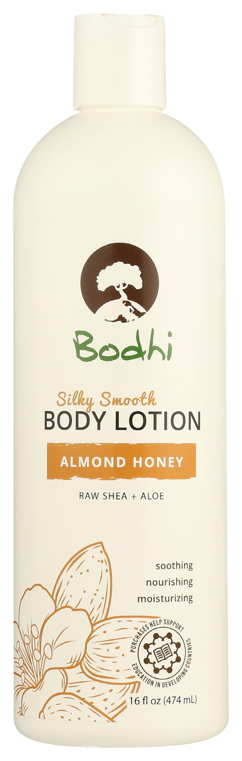 Bodhi Organics Almond Honey Body Lotion - 13 Fl Oz Handmade Soap Moisturizer