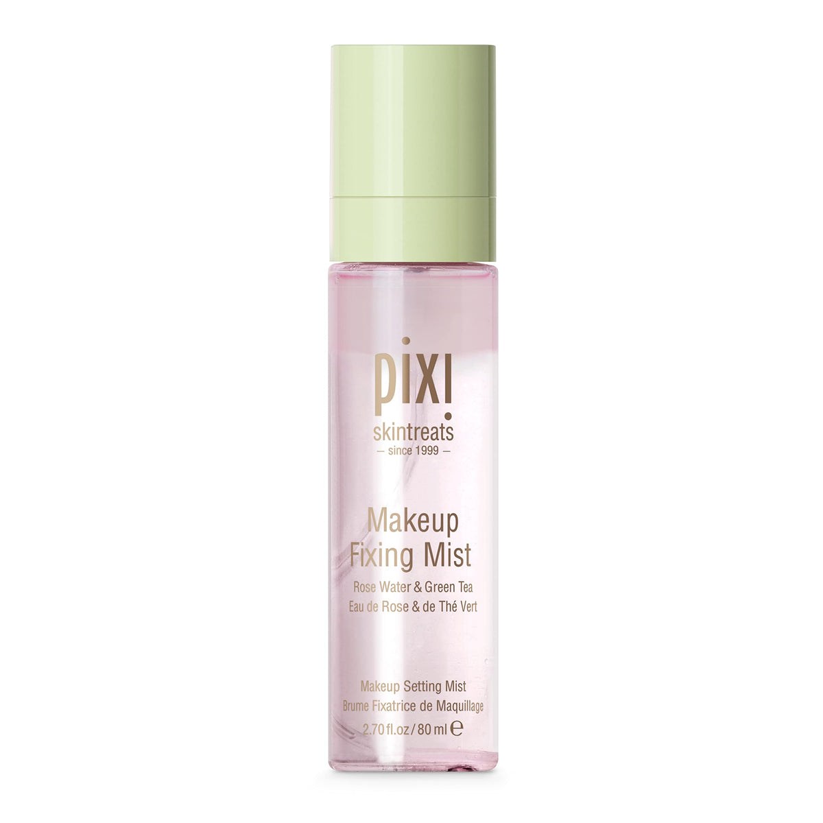 Pixi Beauty Makeup Fixing Mist 80Ml - Rose Water & Green Tea Setting Spray For Long-Lasting Wear