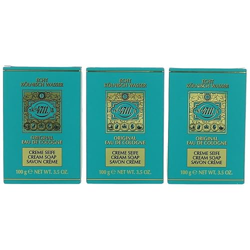 4711 Cream Soap For Men And Women - 3.5 Oz (Pack Of 3) - Gentle, Luxurious Cleanse