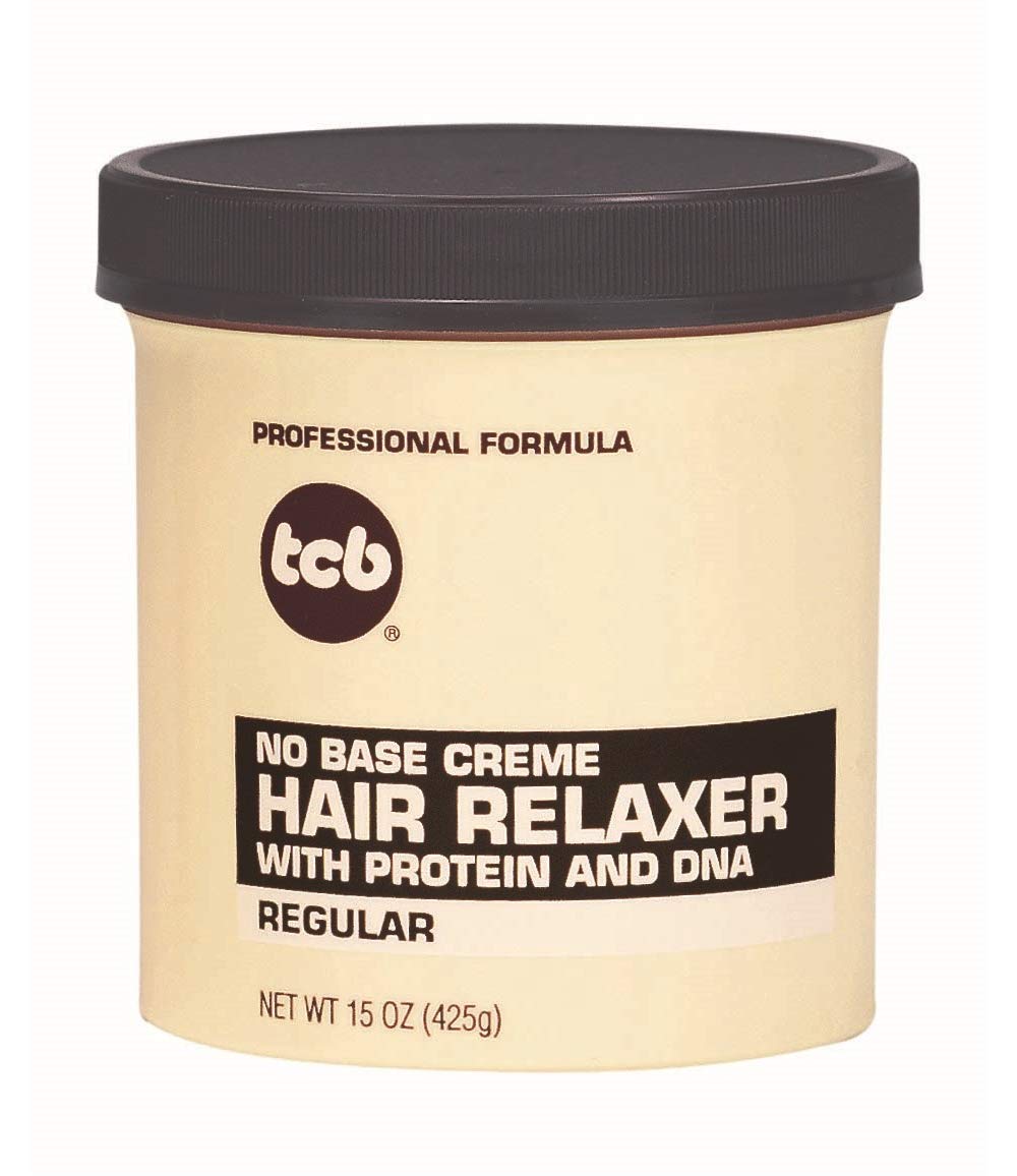 Tcb Hair Relaxer No Base Creme 15 Ounce Regular Jar (Pack of 6)