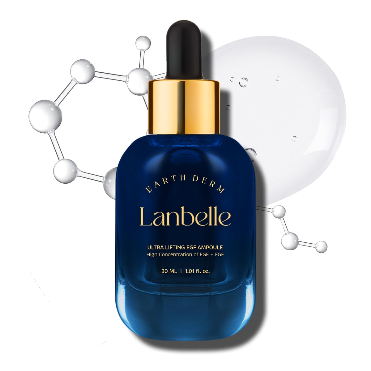 Lanbelle Ultra Lifting Egf Fgf Ampoule Serum 10Ppm, Hydrating, Anti-Aging, Korean Skincare 