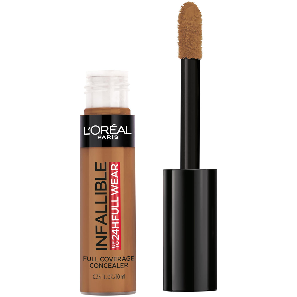 L'Oreal Paris Infallible Full Wear Waterproof Matte Concealer, Cocoa, 0.33 Fl Oz, Full Coverage