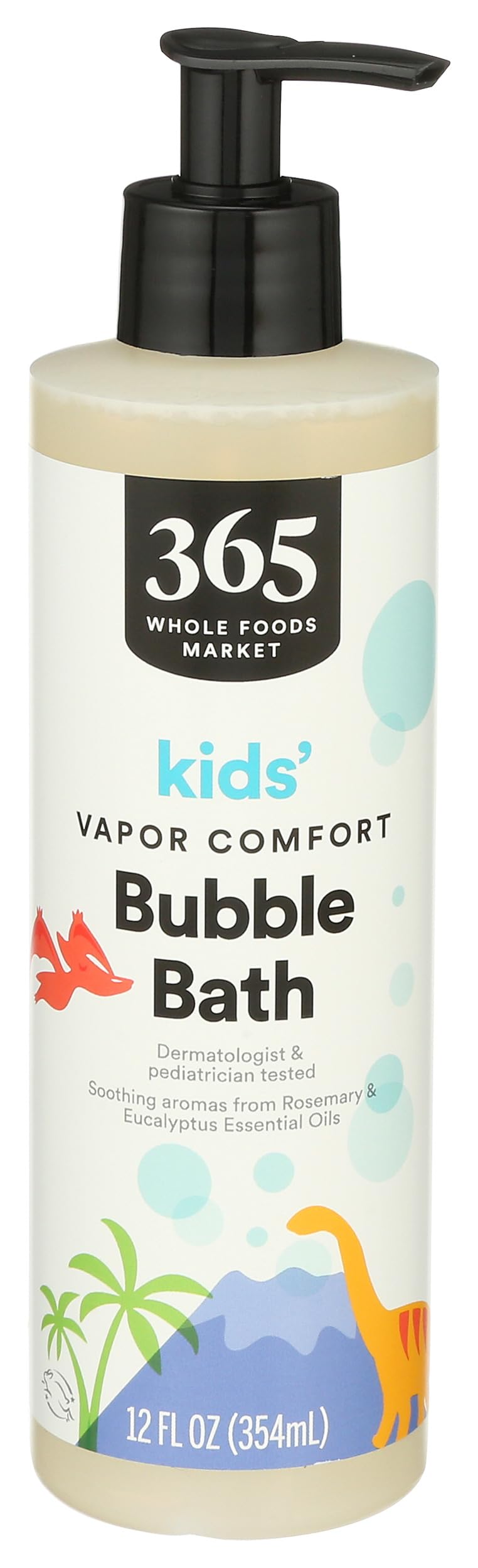 365 By Whole Foods Market Vapor Bath For Kids, 12 Fl Oz - Gentle & Soothing Bath Experience