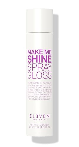 Eleven Australia Make Me Shine Spray Gloss - Lightweight Finishing Spray, 5.8 Oz