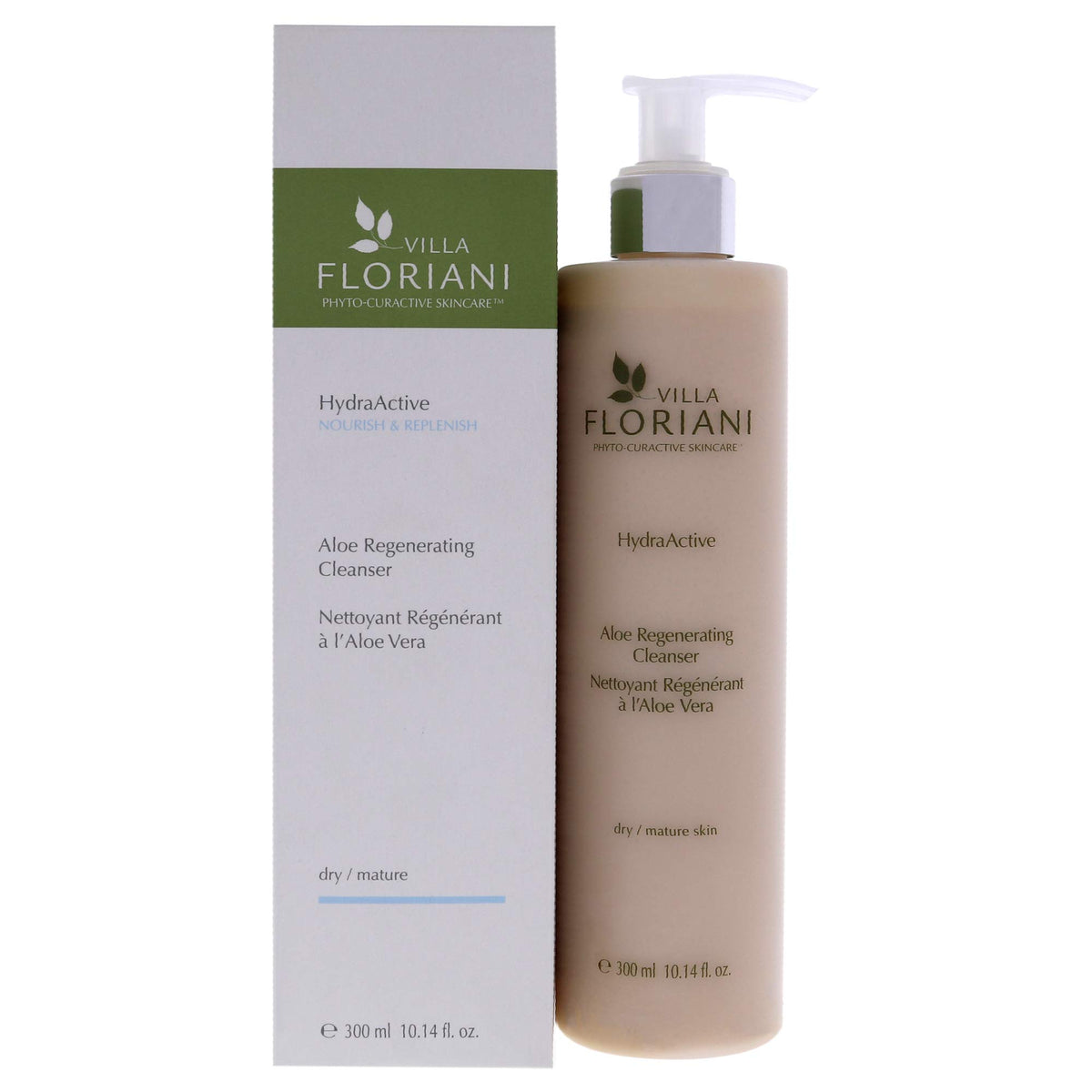 Villa Floriani Regenerating Cleanser with Aloe, 10.14 oz - Light Blue Women's Skincare