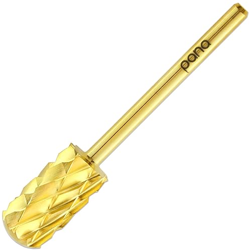 Beauticom Usa Pana 3/32&quot; Gold Carbide Nail Bit - Smooth Round Top, 5X Coarse, Extra Fine