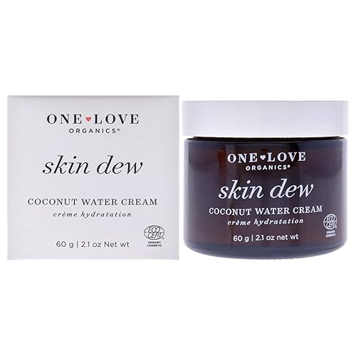 One Love Organics Skin Dew Coconut Water Cream 2.1 oz - Hydrating Moisturizer for Women