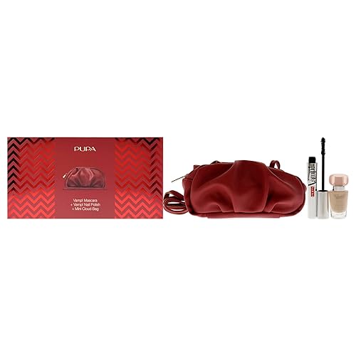 Pupa Milano Vamp! Mascara & Nail Polish Set - Volume Mascara, Gel Effect Polish, Mini Bag