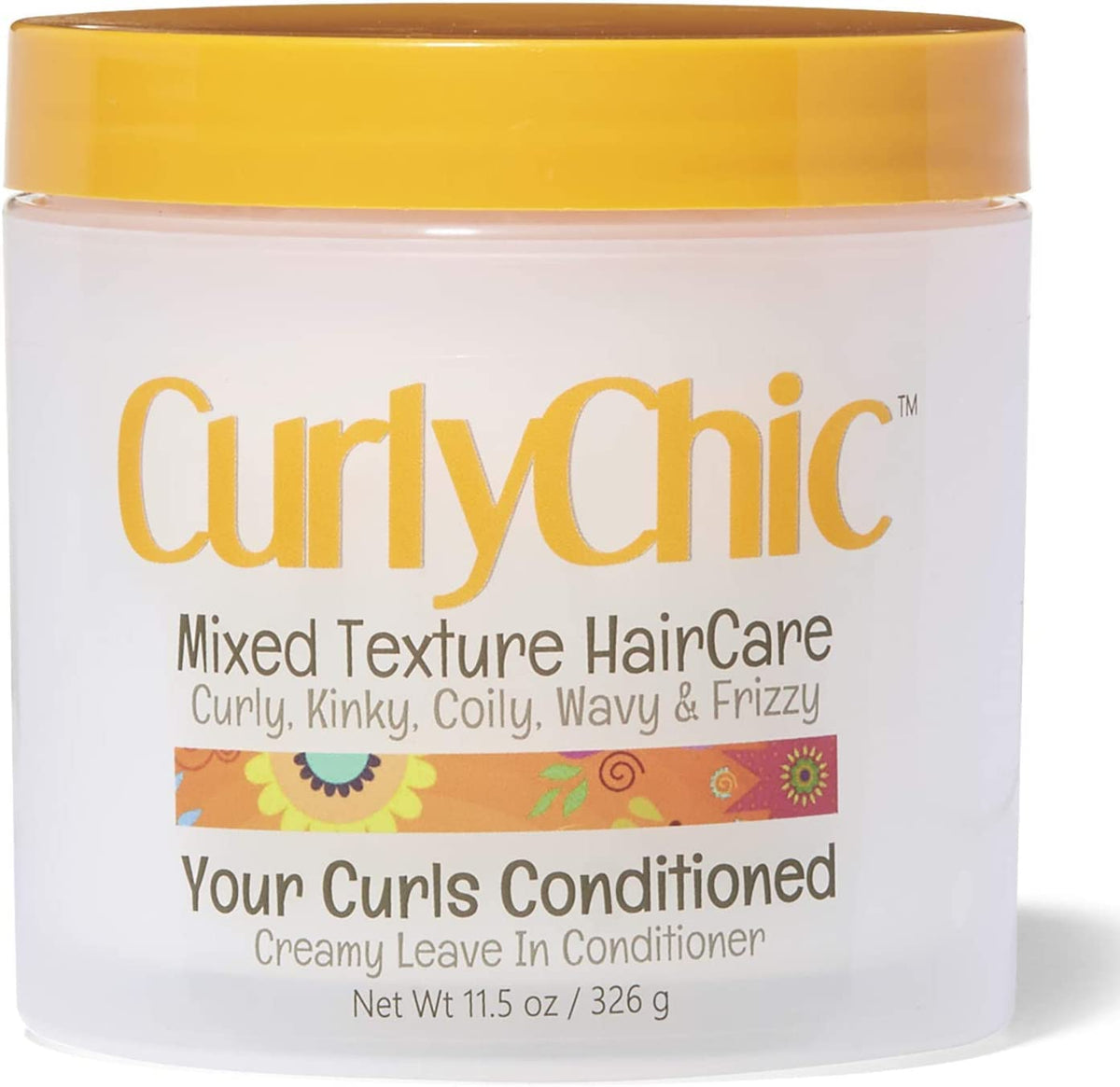 Curlychic Leave In Conditioner For Curls, Creamy Formula, 11.5 Ounce, Moisturizing Hair Care