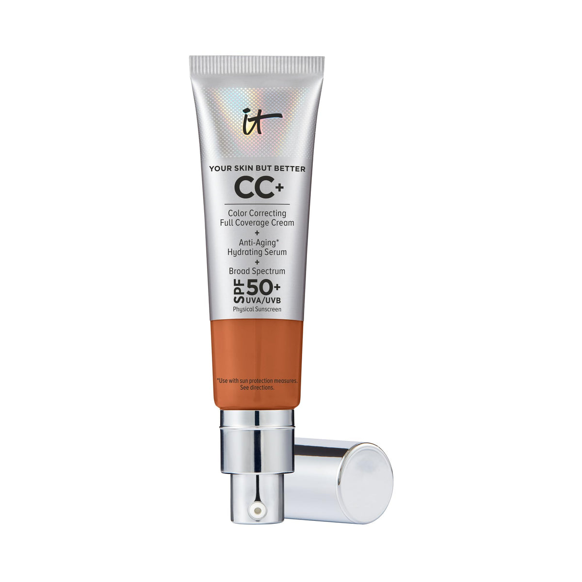 It Cosmetics Cc+ Cream Rich Cool - Full Coverage Foundation & Hydrating Serum With Spf 50+ - 1.08 Oz