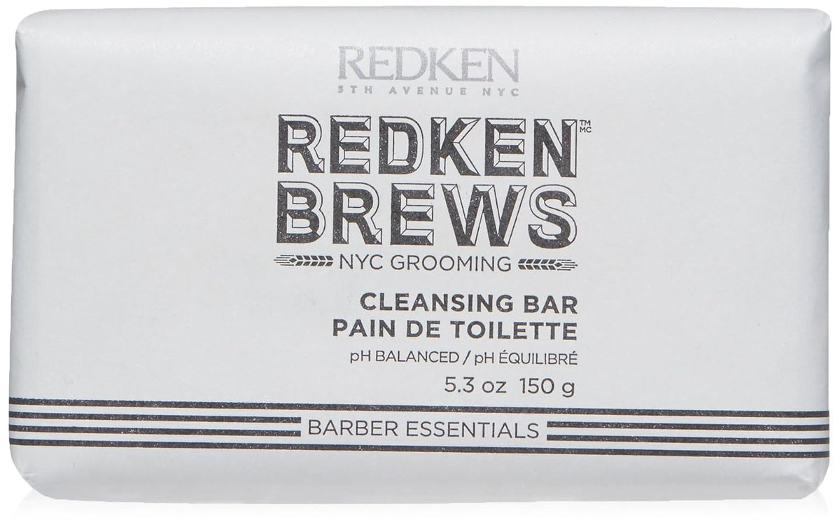 Redken Brews Cleanse Bar For Men | Moisturizing Multi-Purpose Soap | 5.3 Oz