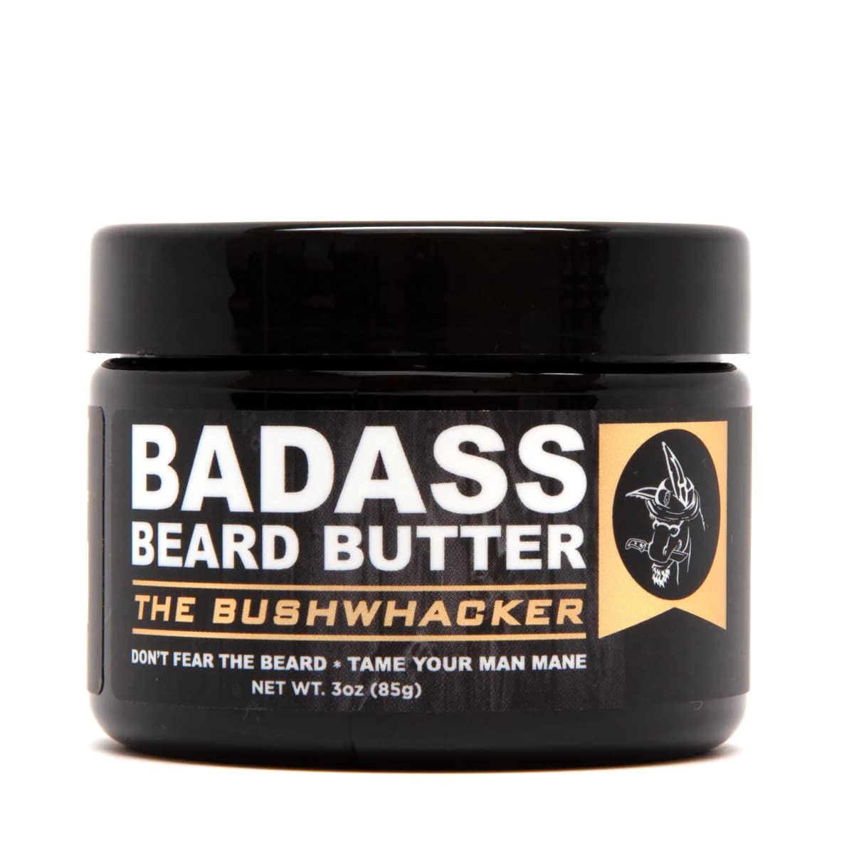 Badass Beard Care Beard Butter - The Bushwhacker, 3 Oz, Natural Ingredients For Soft, Healthy Beard