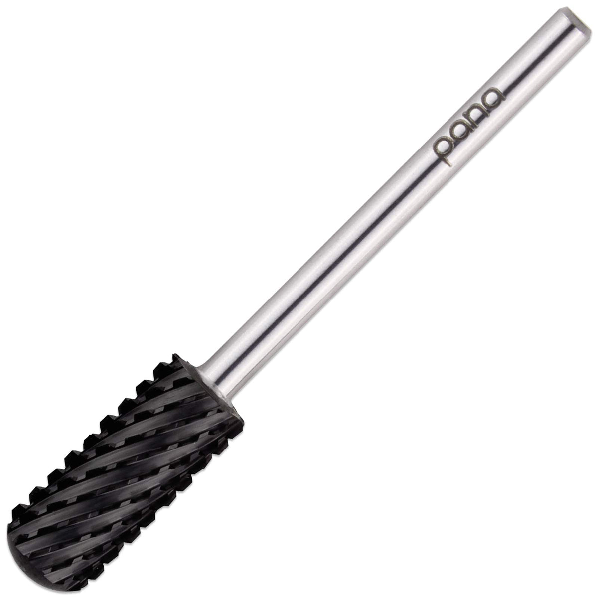 Pana Nail Drill Bit - Smooth Top Small Barrel, 3/32&quot; Shank, Dlc Black, 2X Coarse G