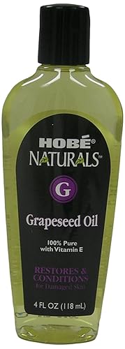 Hobe Naturals 100% Pure Grapeseed Oil With Vitamin E - 4 Oz Beauty Oil