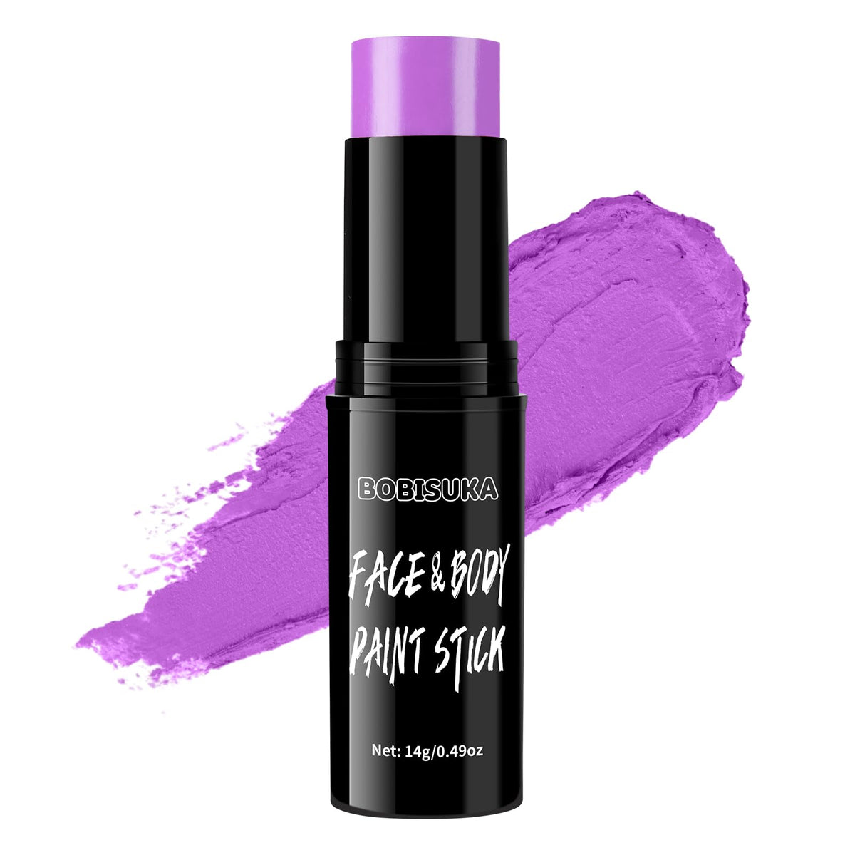 Bobisuka Light Purple Face Body Paint Stick - Water-Based Quick Drying Makeup For Cosplay & Sports