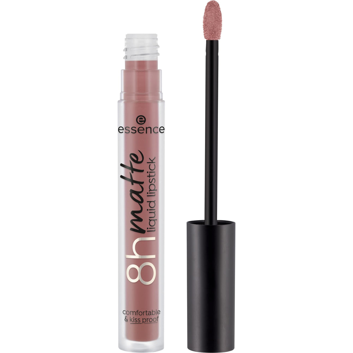 Essence 8H Matte Liquid Lipstick - Highly Pigmented, Smudge-Proof, Vegan, Silky Hazelnut